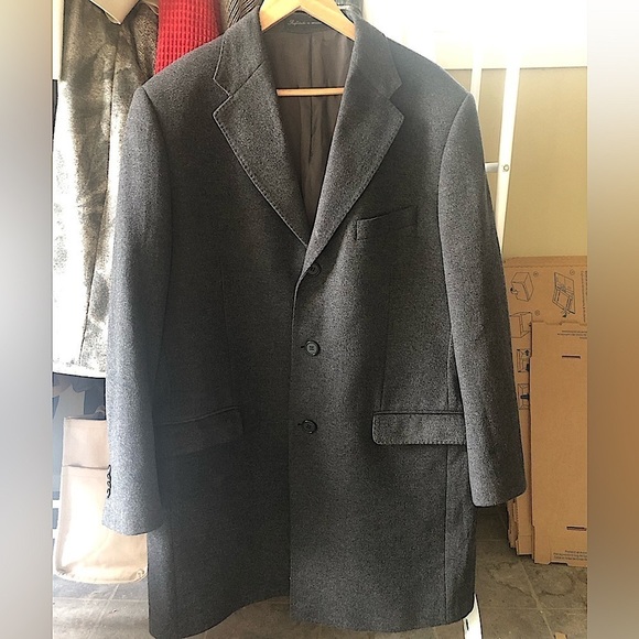 YVES SAINT LAURENT Milano Italian Wool Cashmere Blazer Coat - Picture 1 of 8